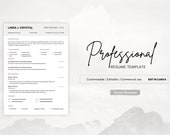 Minimalist Resume Template, Best Resume Template, Professional CV Format, Curriculum Vitae Template, Canva