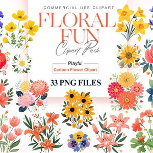 Watercolor Flower Clipart, Birth Month Flower, Wildflower, Pink Flower, Cute Daisy, Wall Art, Floral PNG