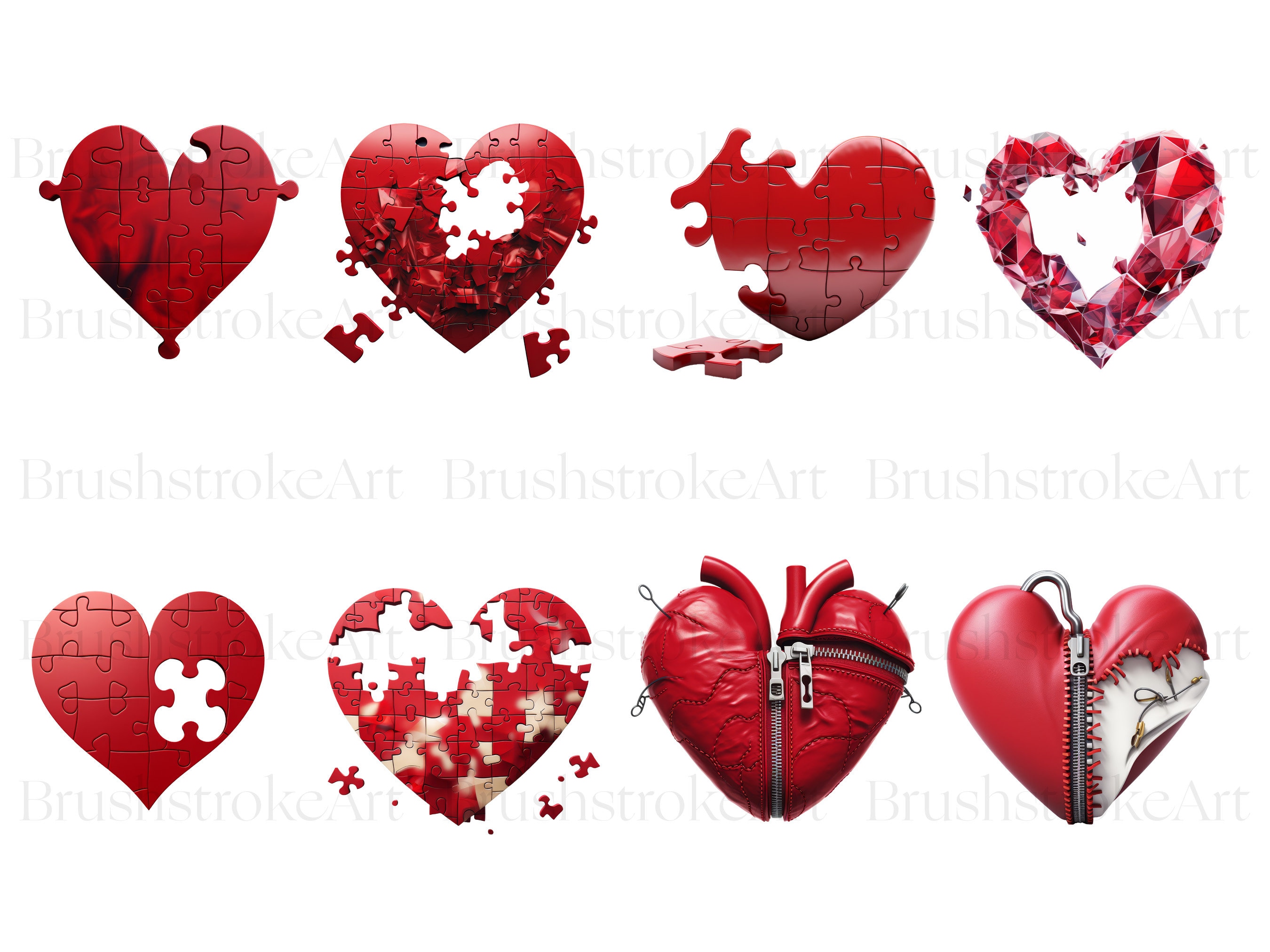 Broken Heart Clipart, Anti Valentine PNG, Gothic Valentine