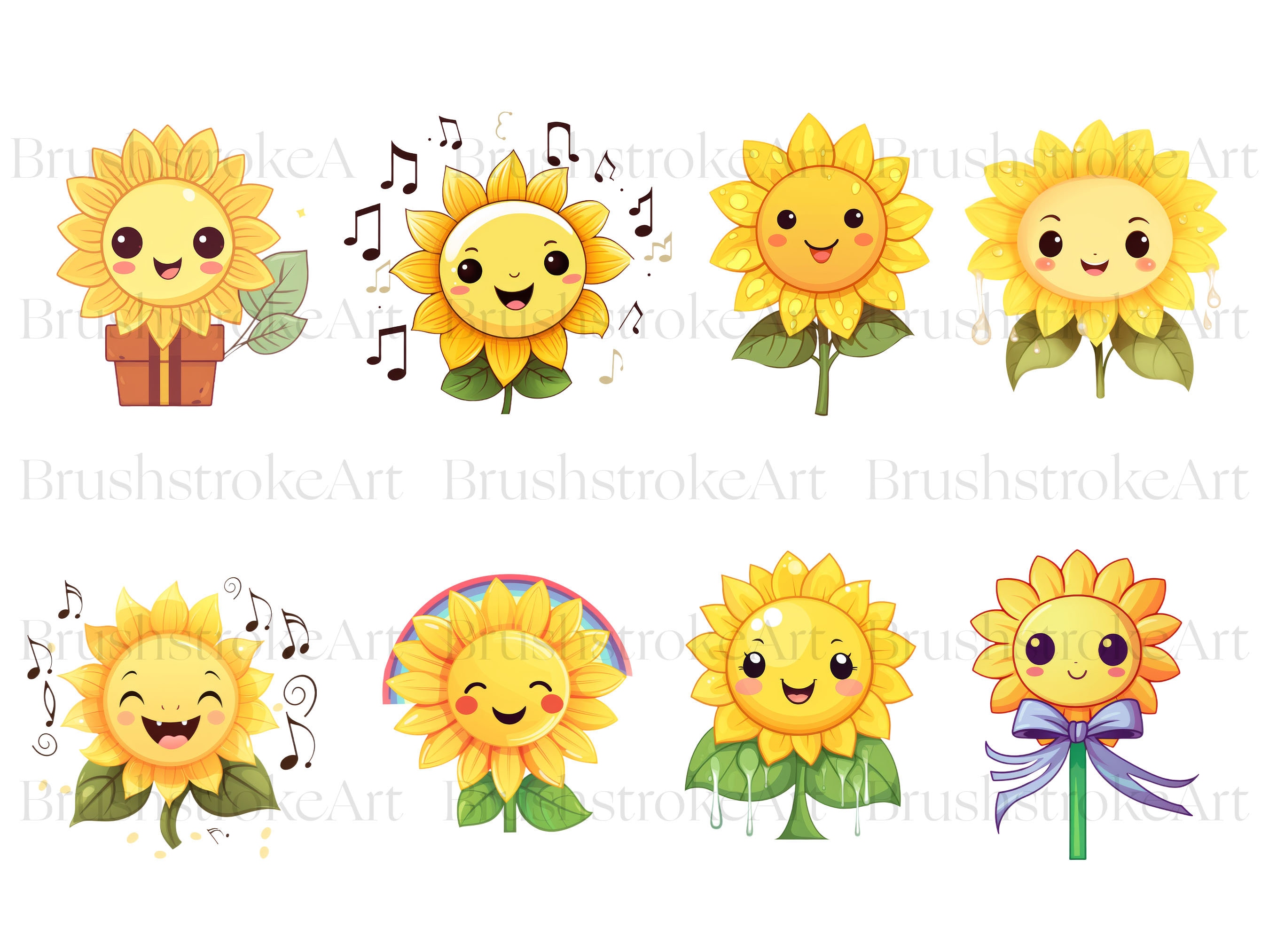 cute-sunflower-clipart-yellow-flowers-summer-sunflower-png-spring