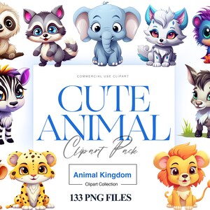 Clipart animaux bohèmes mignons, bébé animal, panda, lapin mignon, animal de safari PNG, dauphin, animal océanique imprimable