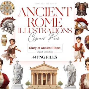 Clipart Oude Rome, Romeinse rijk, Gladiator Clipart, Roman Warrior, Geschiedenis Clipart, Antieke architectuur