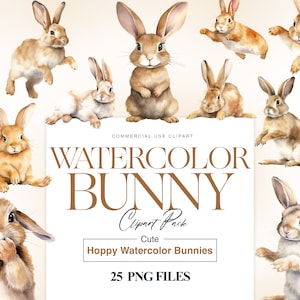 Cute Bunny Clipart| Bunny Rabbit| Animal Clipart| Bunny Nursery| Bunnies Prints| Easter Bunny| Baby Bunny PNG