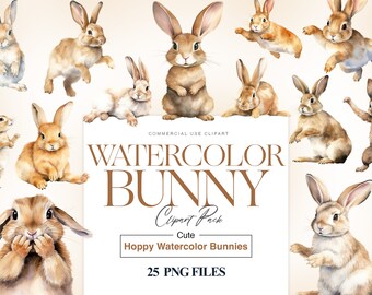 Cute Bunny Clipart| Bunny Rabbit| Animal Clipart| Bunny Nursery| Bunnies Prints| Easter Bunny| Baby Bunny PNG