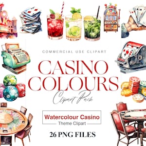 Casino de acuarela, máquina tragamonedas, premio mayor, fichas de póquer, naipes, imágenes prediseñadas de póquer, PNG de casino, camiseta para juegos