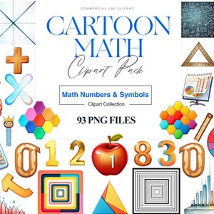 Math Clipart, Mathematics, Addition, Math Art, Subtraction, Math&#39;s Illustration, Multiplication, Educational