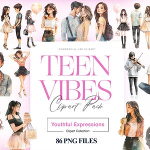 Aquarel tiener clipart, jonge vrouw, tienermeisjes, trendy tiener, student, tiener png, schattige jongen