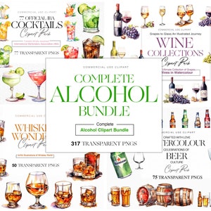 Clipart di bevande alcoliche/IBA Oficial Cocktail/B25 Shots Clipart/Manhattan Cocktail/Scotch Whisky/Birra PNG