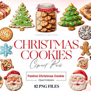 Christmas Cookies Clipart, Gingerbread Cookie, Christmas Sweets PNG, Cookie Jar Clipart, Christmas Cookie PNG