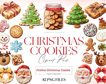 Clipart de biscuits de Noël, biscuit de pain d'épice, bonbons de Noël PNG, clipart de pot à biscuits, biscuit de Noël PNG