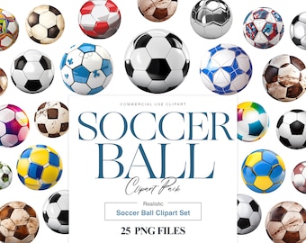 Clipart pallone da calcio, calcio, compleanno ragazzi, regalo di compleanno calcio, pallone da calcio PNG, adesivi calcio, sport