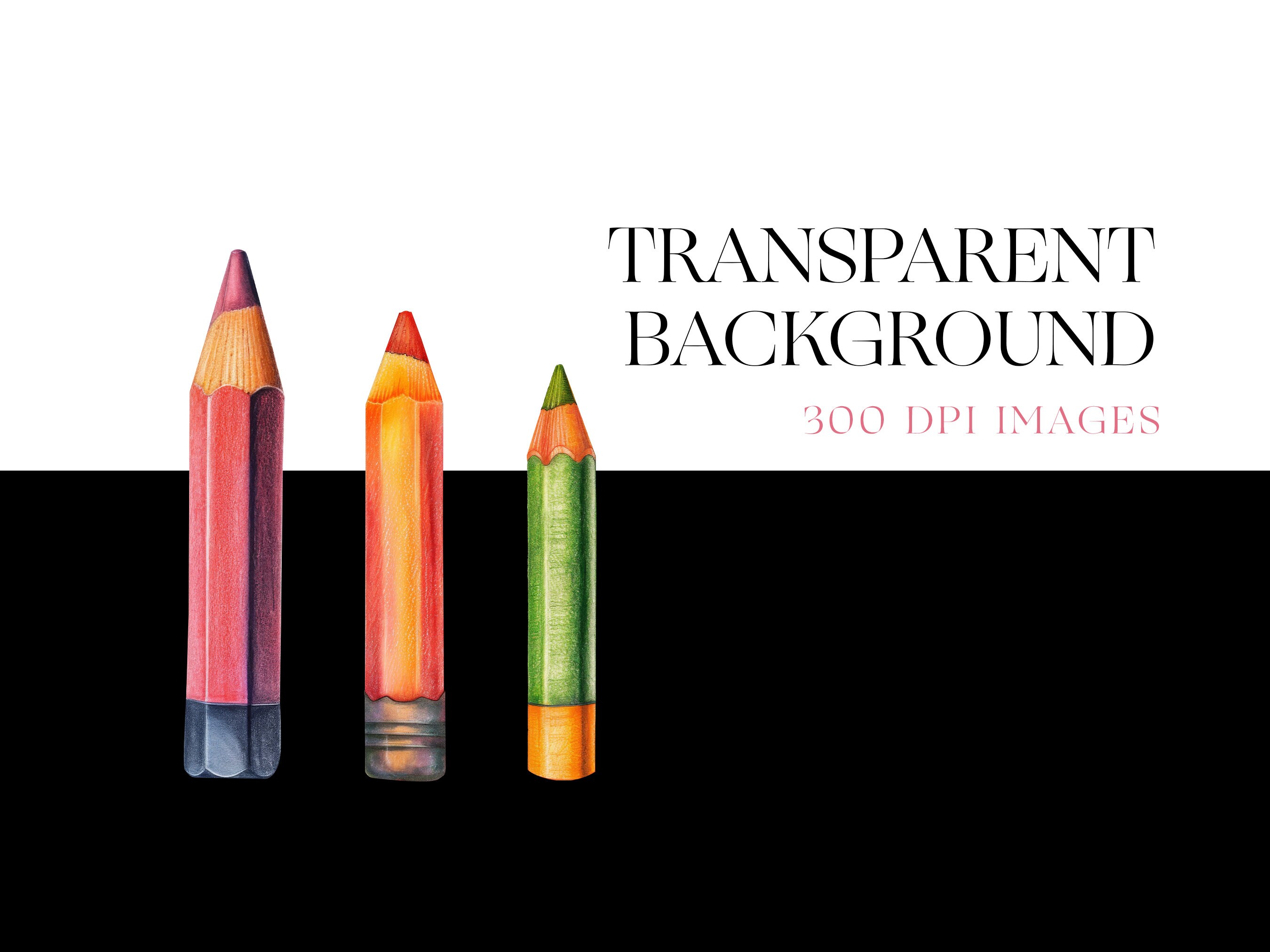 Color Pencil Clipart, Art Supplies Clipart, Back to School, Drawing ...