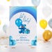Blue Birthday Clipart, Boys Birthday, Party Clipart, Celebration, Happy ...