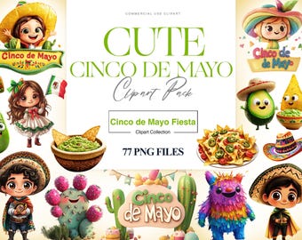 Lindo Cinco De Mayo Clipart, Fiesta, Festival Mexicano, Cinco De Mayo PNG, Maracas, Sombrero PNG, Danza Mexicana