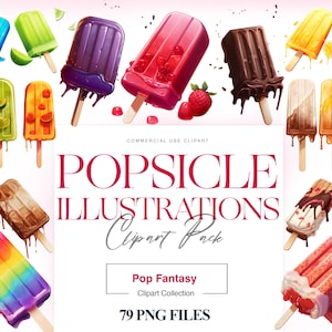Eis am Stiel Clipart, Wassermelonen Eis am Stiel, Erdbeer Dessert, Sommer Leckereien, Saftiges Eis am Stil, Eis am Stil, Sommer PNG