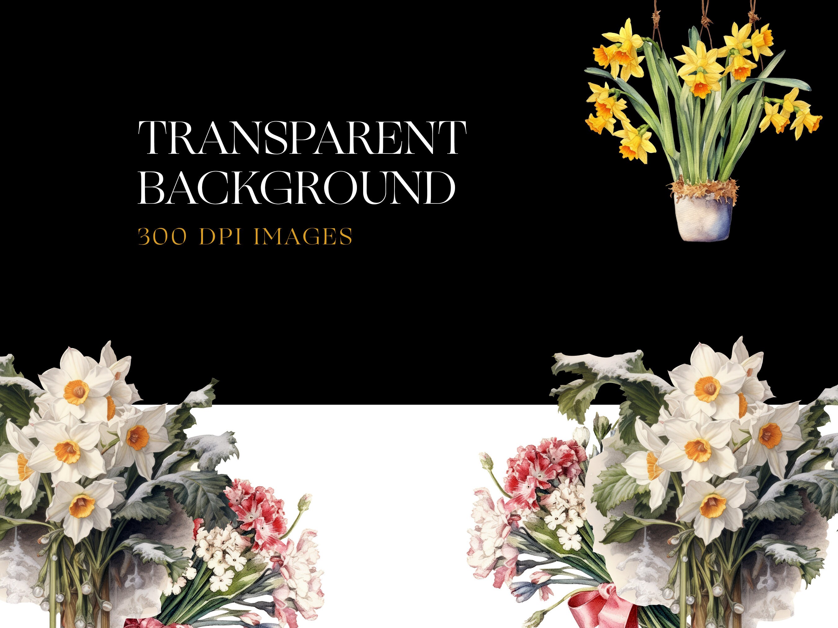 Birth Month Flower Pack Floral Clipart PNG Files for Mothers - Etsy