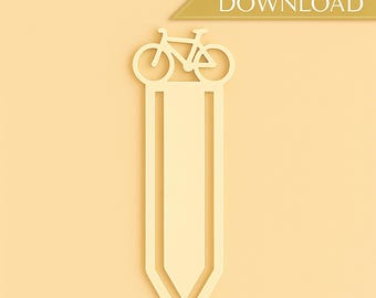 Bicycle Bookmark STL – 3D Printable Bike Bookmark File, Digital Download