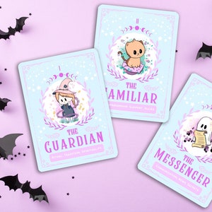 Glitter Fritter Oracle Deck | halloween gifts, pastel goth, cute tarot cards, witch gifts, affirmation cards, kawaii tarot deck, kawaii card