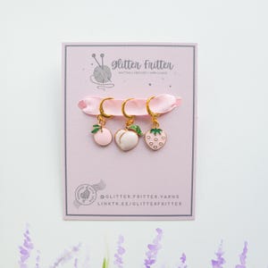 Pastel Fruit Stitch Markers: Knitting & Crochet Accessories