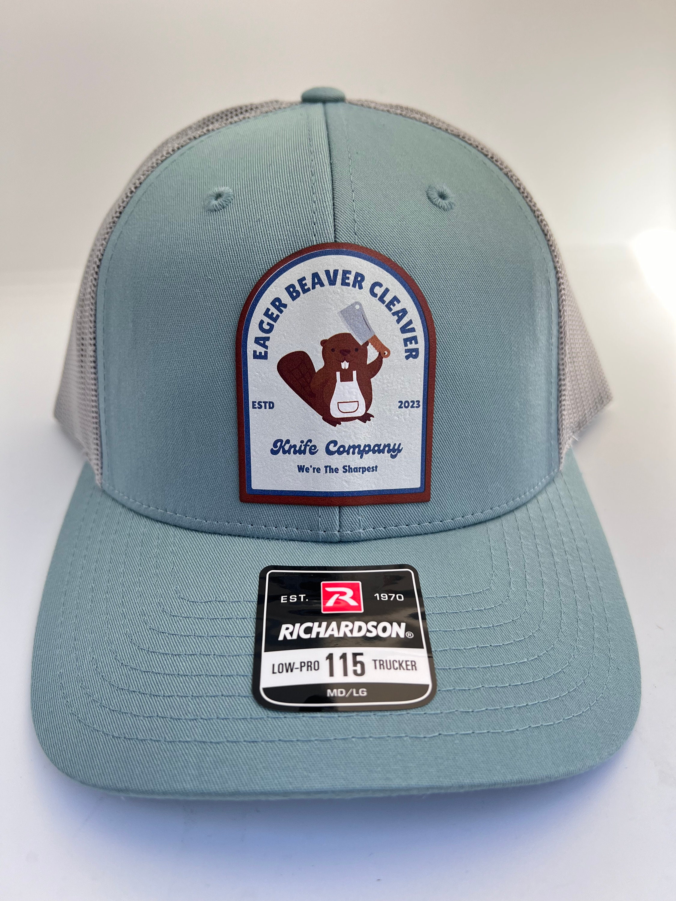 Eager Beaver Cleaver Knife Co. Hat, Pun Leather Patch, Richardson 115 ...