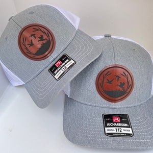 Father and son matching hats for Christmas dad gift, Richardson 112 youth hat, Dad and son Duck Hunting matching hats