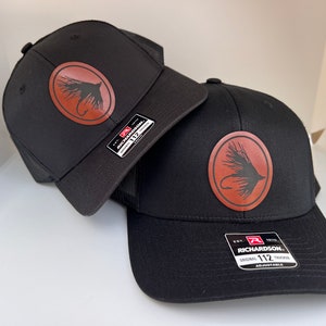 Father and son matching hats for Christmas dad gift, Richardson 112 youth hat, Dad and son Fly fishing matching hats