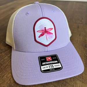 Christmas gift hat for mom Dragonfly Patch Hat |  Adjustable Trucker Hat for Anyone | Gift for Dragonfly Lovers