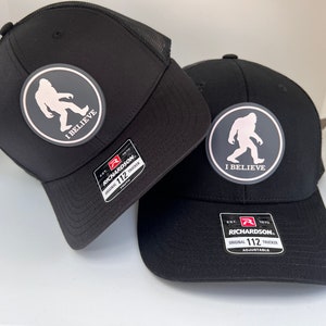 Father and son matching hats for Christmas gift, Richardson 112 youth hat, Dad and son Bigfoot matching hats