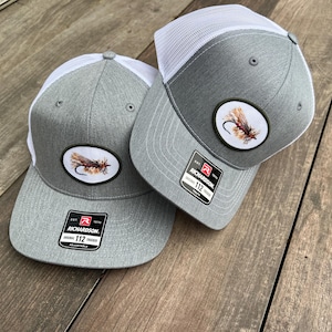 Father and son matching hats for Christmas dad gift for dad, Richardson 112 youth hat, Dad and son Fly Fishing matching hats