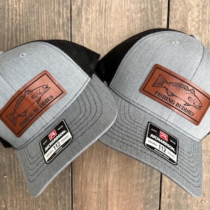 Father and son matching hats for Christmas dad gift for dad, Richardson 112 youth hat, Dad and son Fishing Buddies matching hats