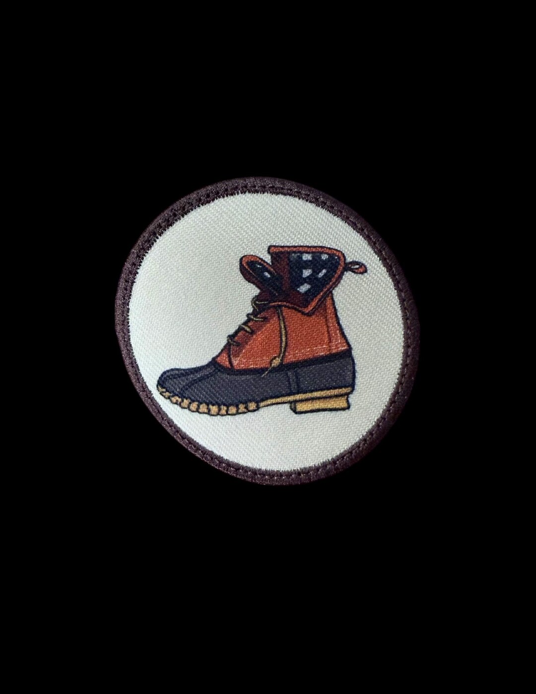 Hand-drawn Boot Print Iron-on Patch: Hiking Hat Applique - Etsy