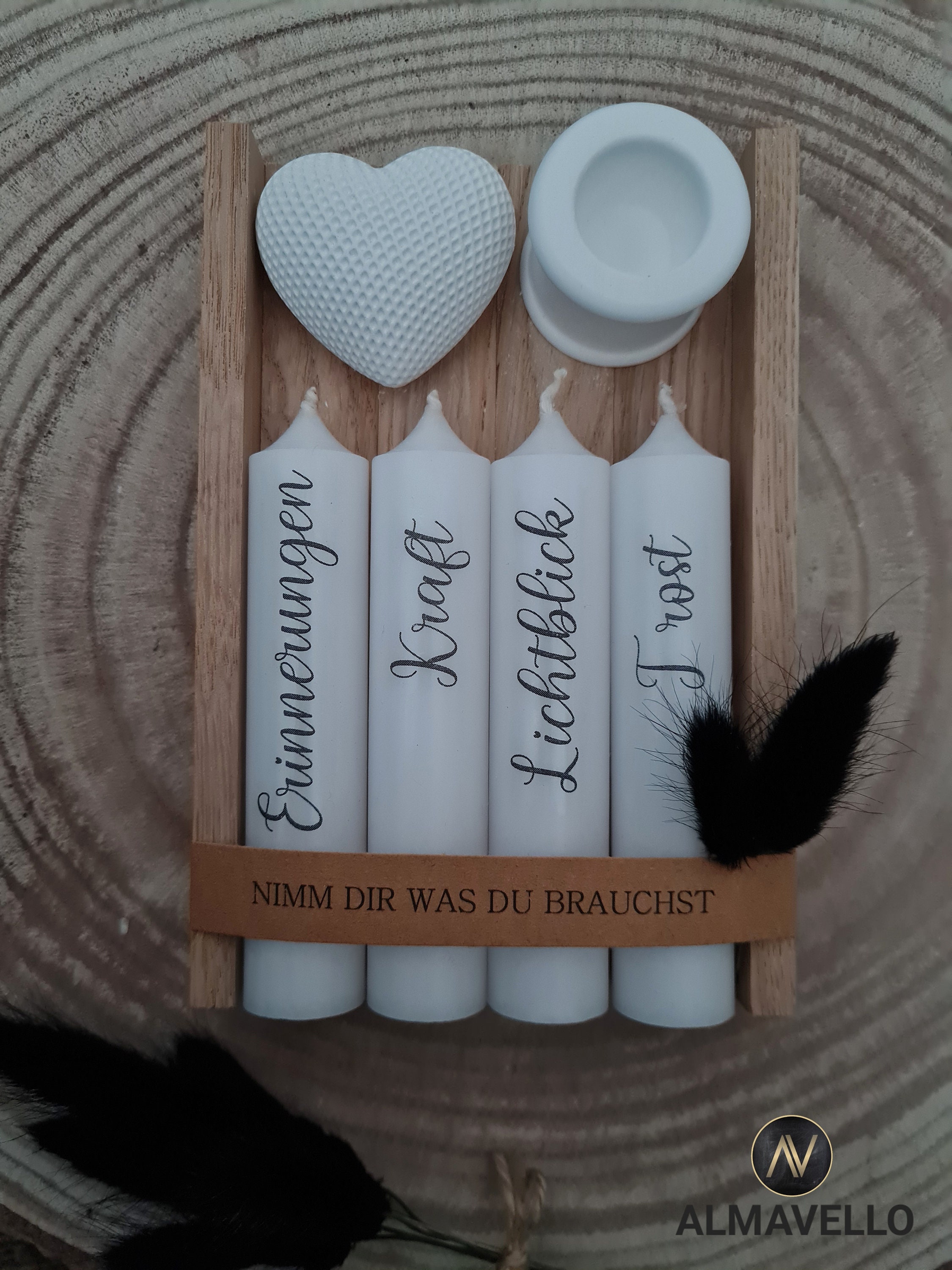 Trauerkerzen Nimm dir was du brauchst /Kondolenzkerze/ Geschenk