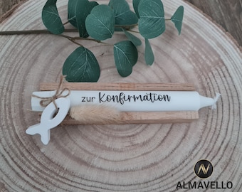 Baptism gift/ Confirmation gift/ Confirmation decoration/ Communion gift/ Confirmation gift/ Baptism/ Baptism candle/ Wooden gift box