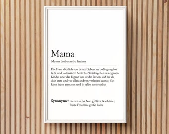 Poster della madre, regalo per la festa della mamma, regalo per la mamma, regalo di compleanno della madre, regalo per la festa della mamma, immagine, personalizzato