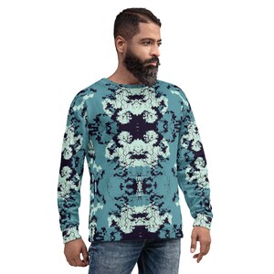 Fractal Blue Unisex Sweatshirt
