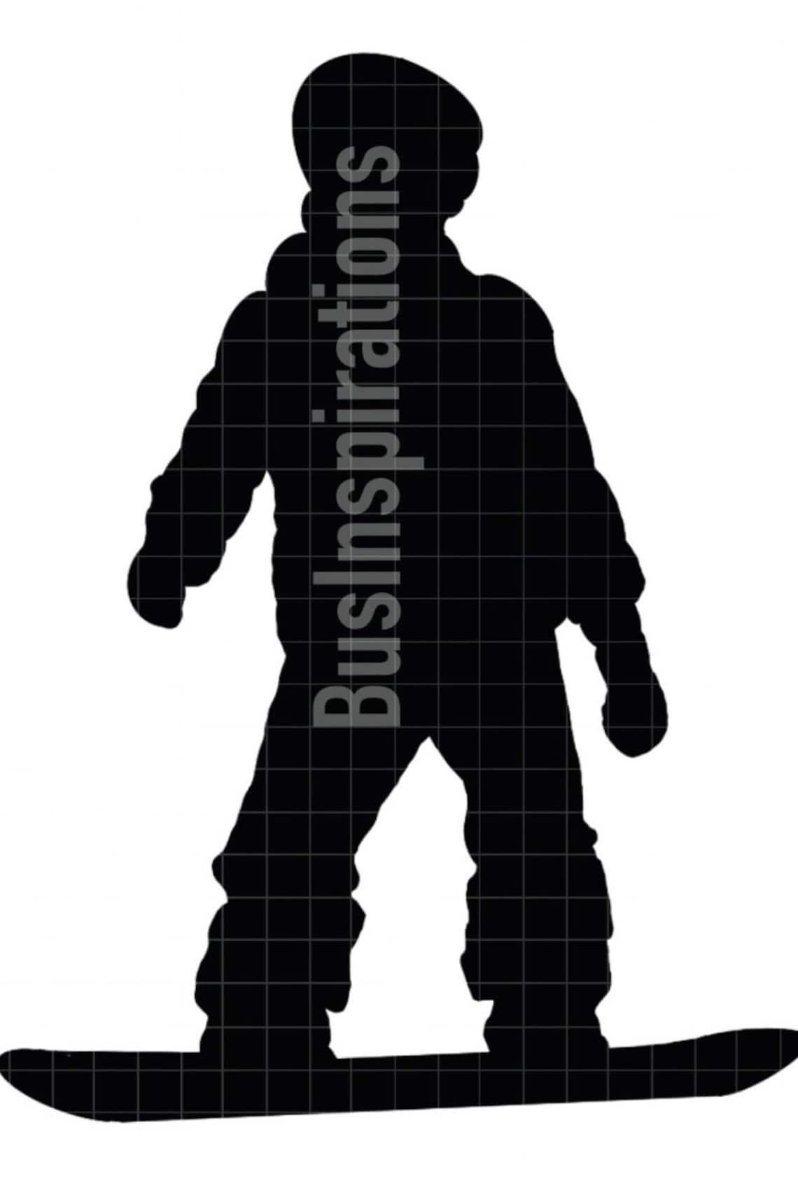 Maglietta Snowboard Retr&ograve; - Design Silhouette, Cotone, Per Appassionati Di Sport Invernali