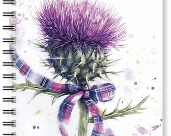 Thistle Notebook Wiro Ruled A5 - Matching Diary - Softcover