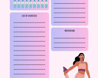 Daily workout planner