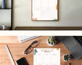 Weekly planner to print