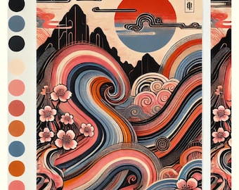 japanese art poster to print