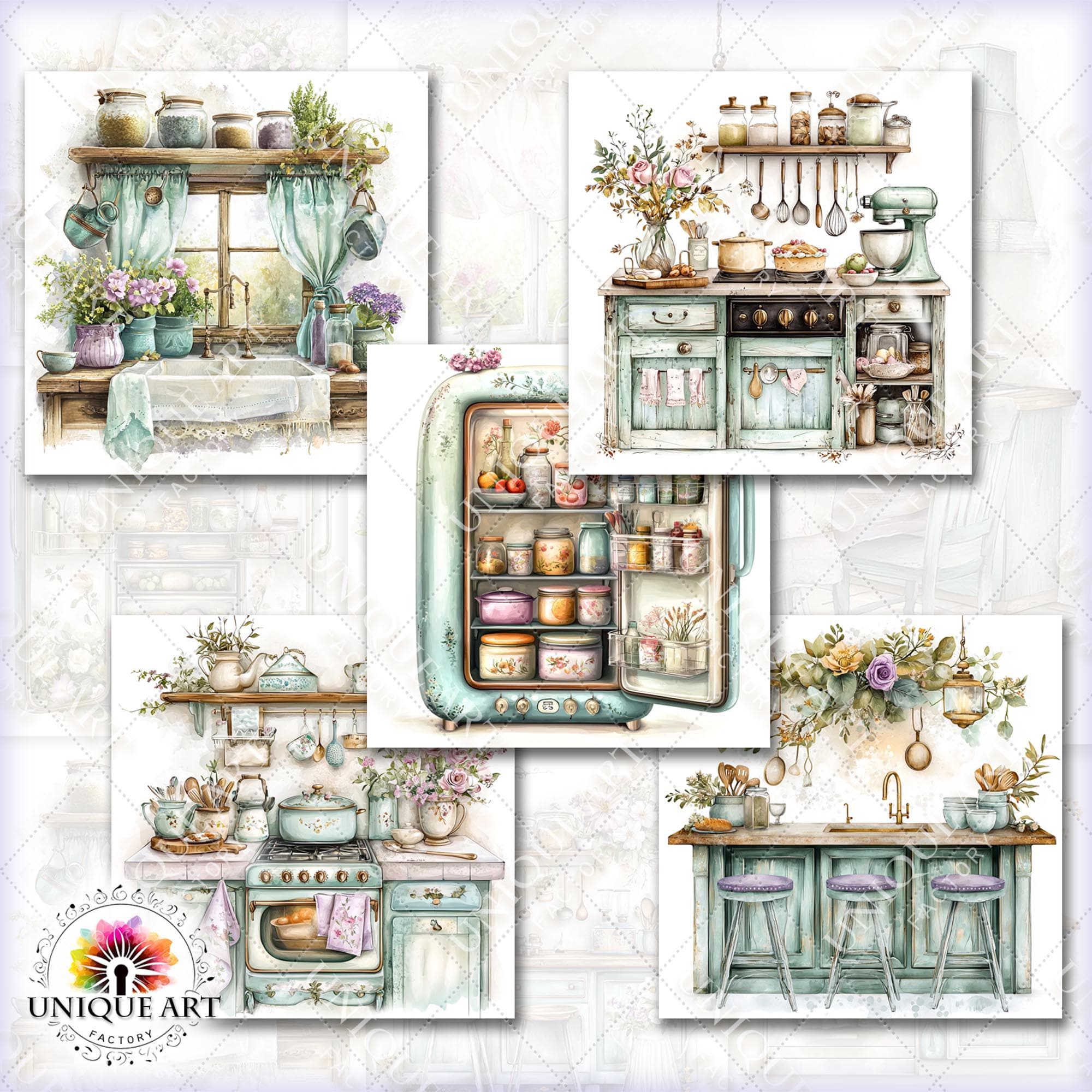rustic cozy kitchen art prints under $7 shipped |... Rustic Cozy Kitchen Vol.01, Printable 27 JPG Image, Cozzy Cottage Junk ...