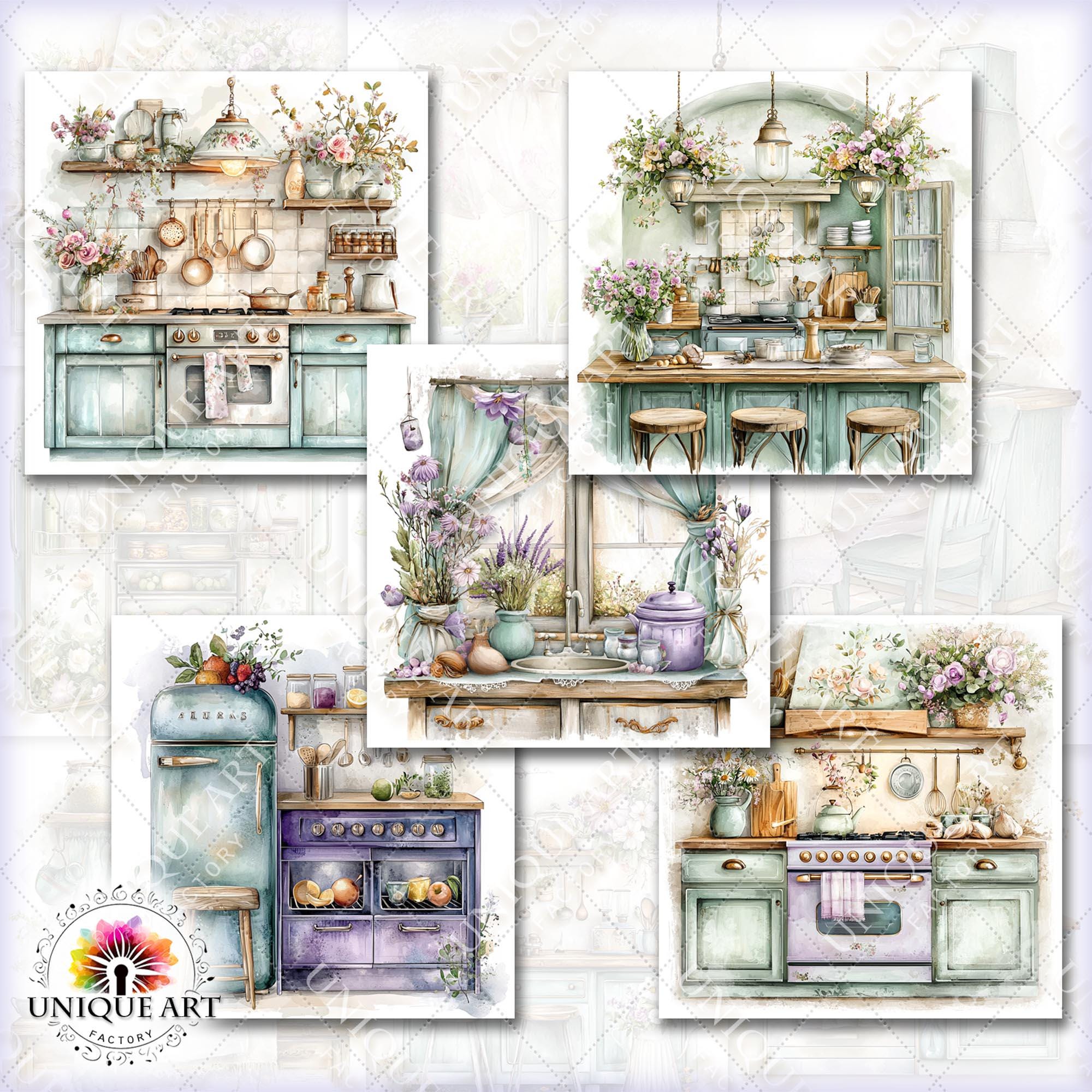 rustic cozy kitchen art prints under $7 shipped |... Rustic Cozy Kitchen Vol.01, Printable 27 JPG Image, Cozzy Cottage Junk ...