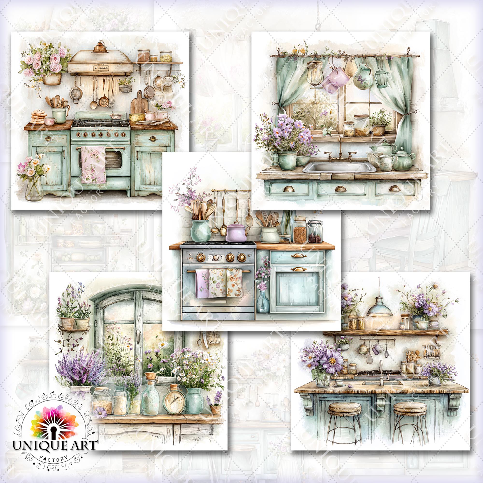 rustic cozy kitchen art prints under $7 shipped |... Rustic Cozy Kitchen Vol.01, Printable 27 JPG Image, Cozzy Cottage Junk ...