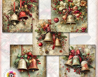sourcing map Jingle Bells, 80 campane artigianali da 22 mm per decorazioni fai da te, feste musicali, casa, festival, matrimoni, arancione
