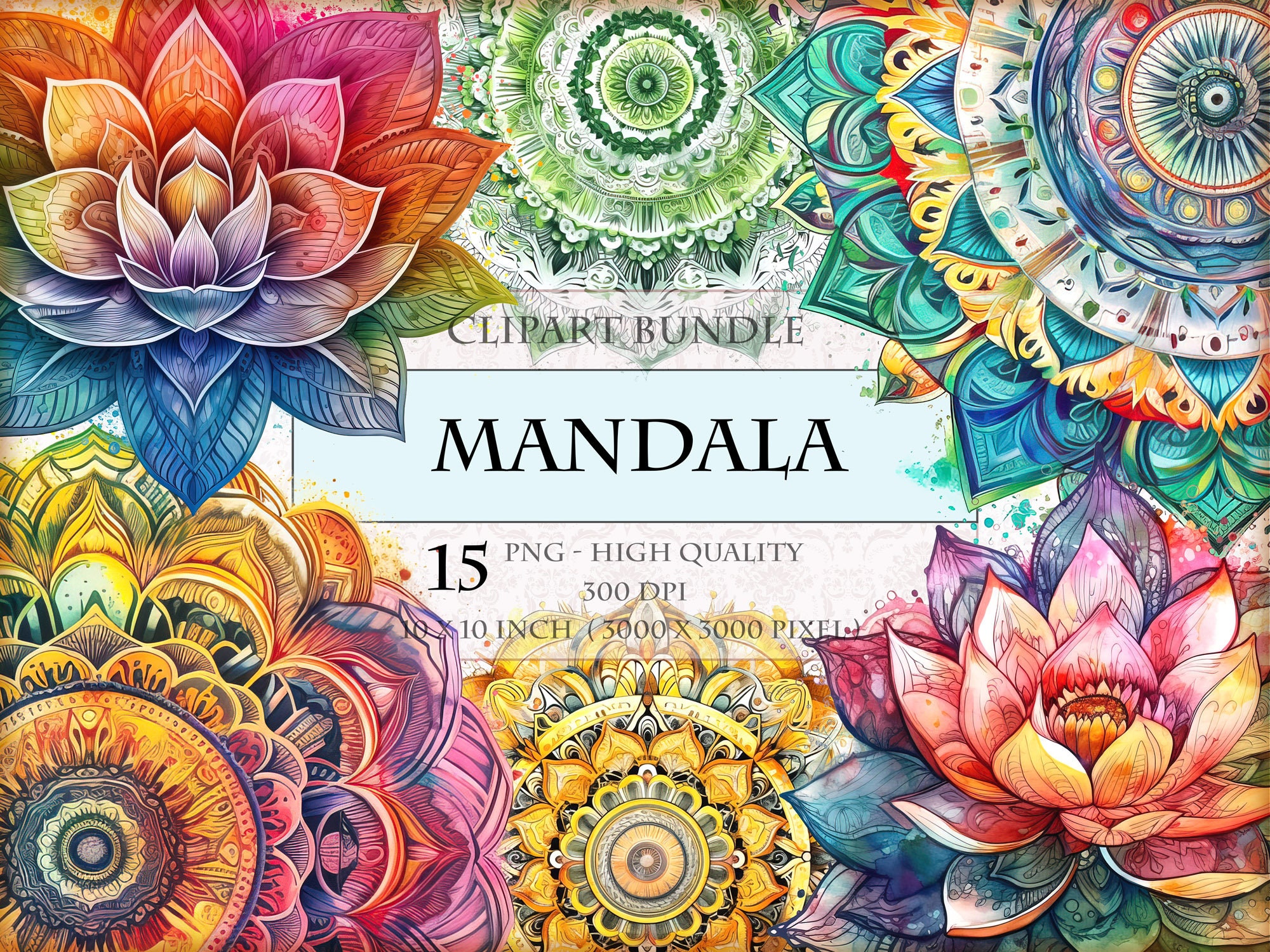 Spiritual Journey Mandala Stencil Mandala Stencil Wall Stencils