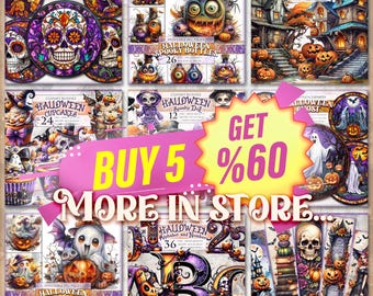 秋のウサギ、秋のウサギの水彩ジャンクジャーナルキット、18 JPG - 8.5