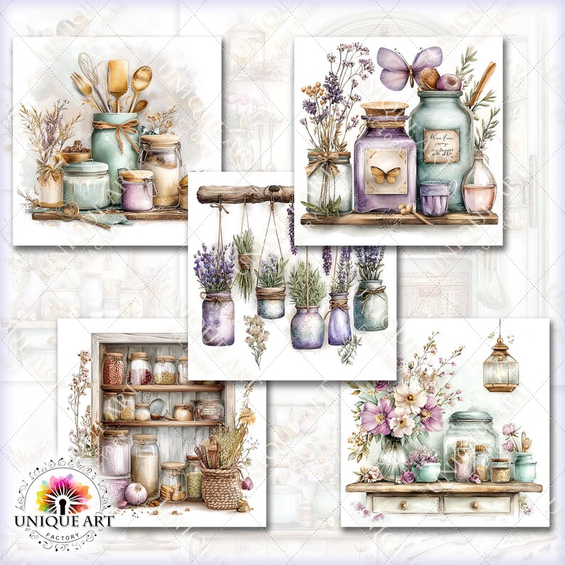 rustic cozy kitchen art prints under $7 shipped |... Rustic Cozy Kitchen Vol.02, Printable 25 JPG Image, Cozzy Cottage Junk ...