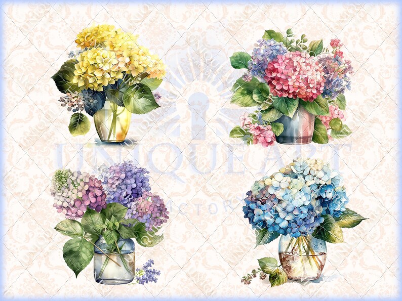 Hydrangea Flowers in a Vase - Hydrangea Flowers for Wedding Invitation ...