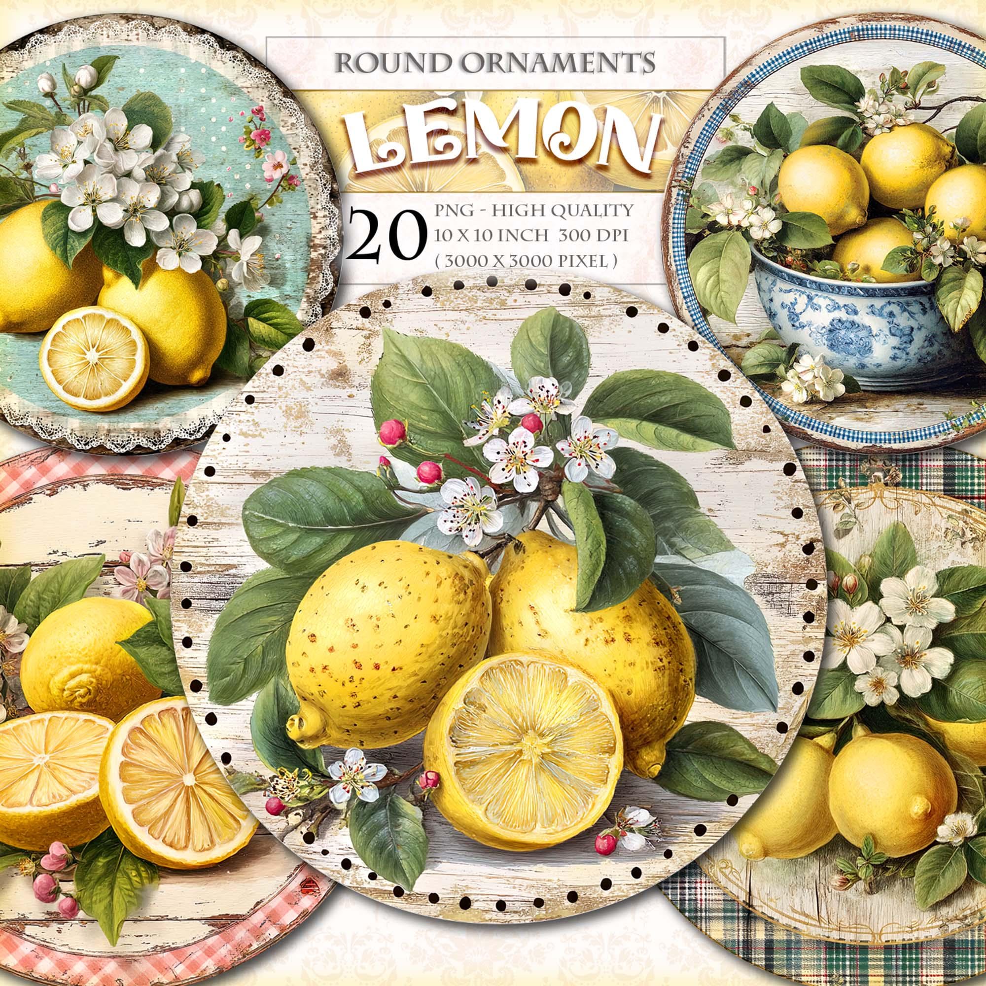 Lemon Ornaments - Etsy