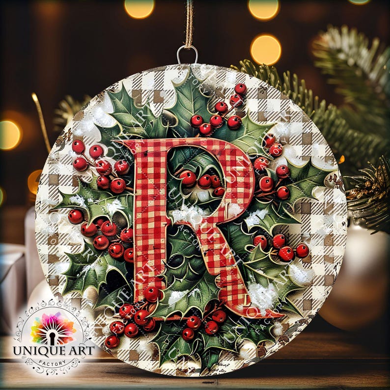 Christmas Letters - R - Watercolor Clipart Bundle 8 HQ PNG Printable ...